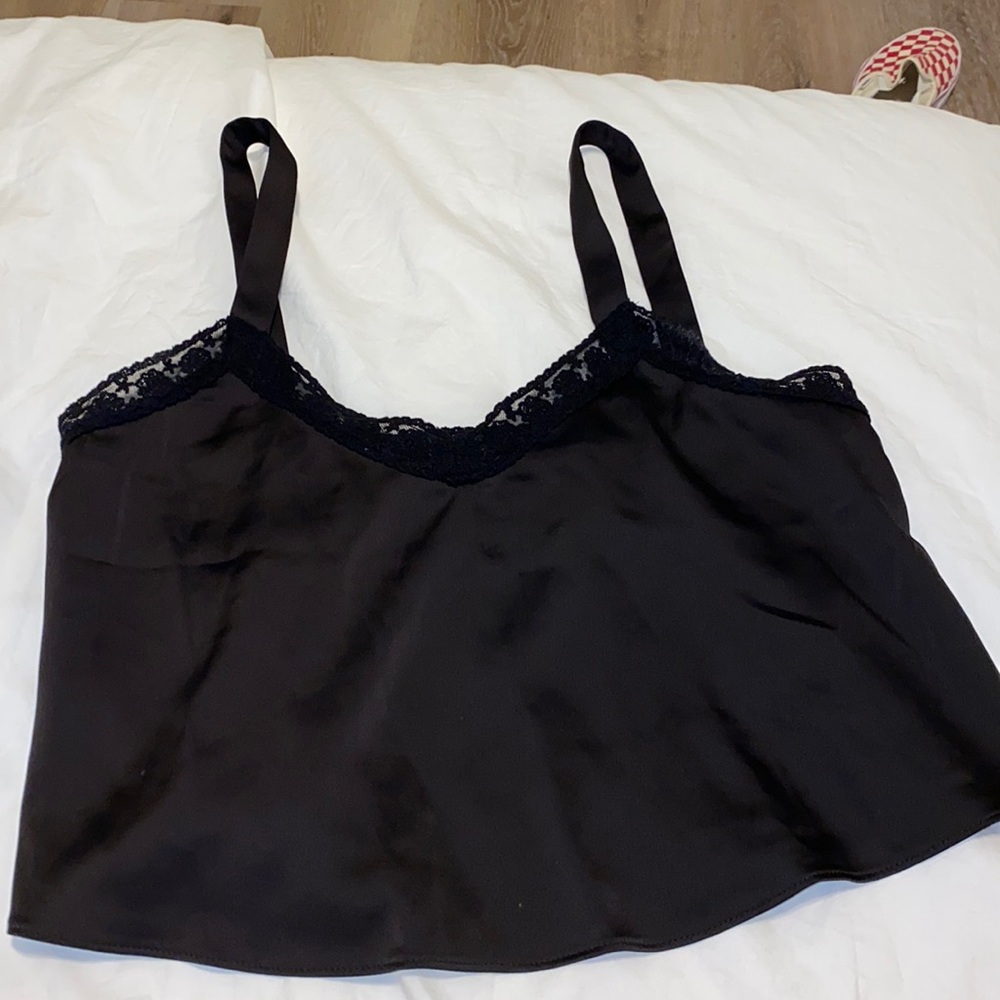 Urban outfitters lace satin shirt